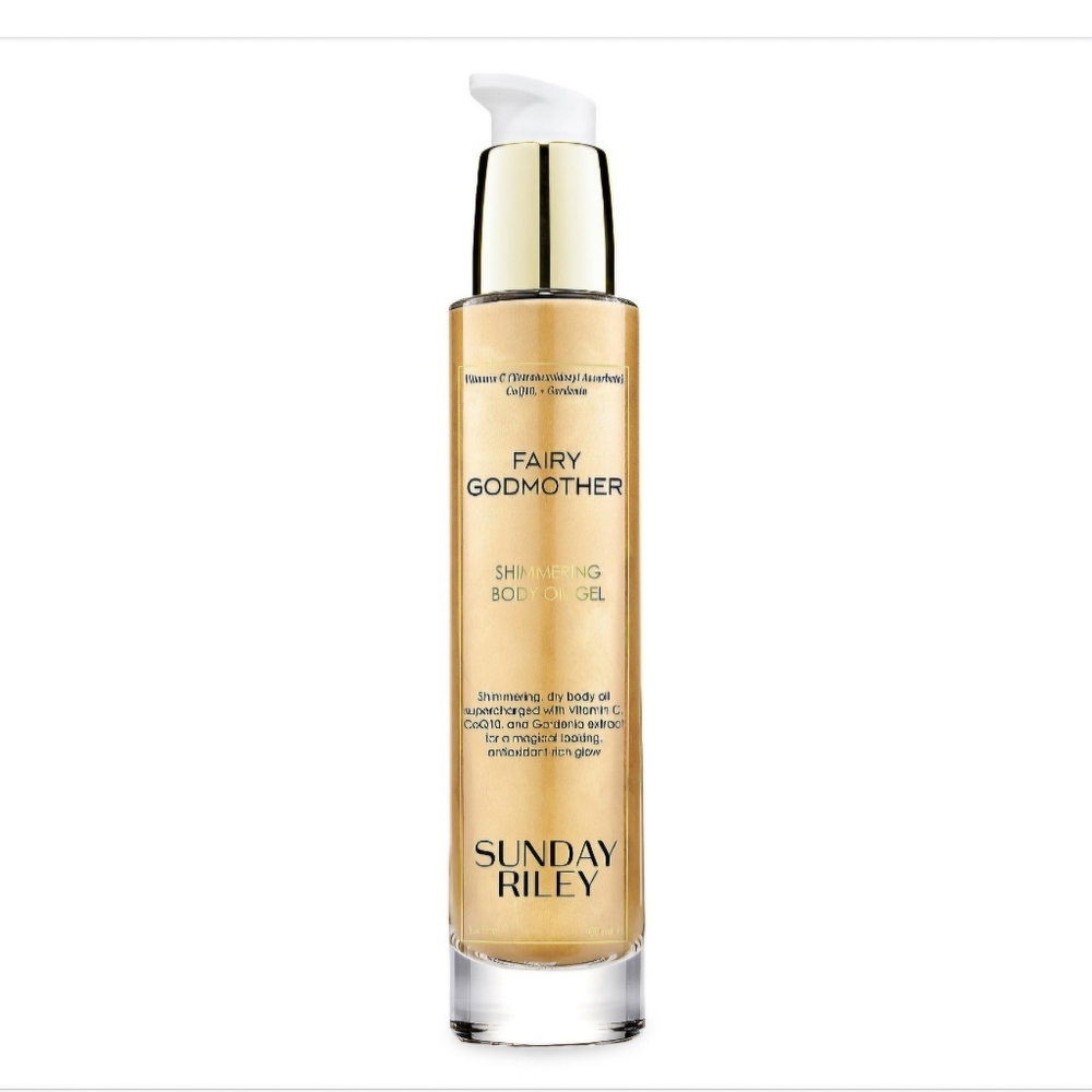 Sunday Riley Fairy Godmother Shimmering Body Oil Gel ~ No Box